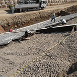 株式会社ジャンティ工事事例｜護岸工事（張りブロック工）